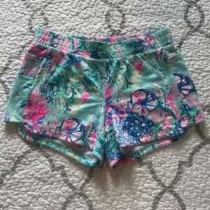 Lilly Pulitzer Coraline Beach You To It Cotton Lounge Shorts Women’s Size XS